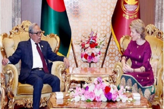 রোহিঙ্গা প্রত্যাবাসনে বেলজিয়ামের সহযোগিতা চাইলেন রাষ্ট্রপতি