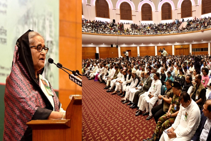 বাংলাদেশ কখনোই বিদেশি চাপের কাছে মাথা নত করবে না : প্রধানমন্ত্রী