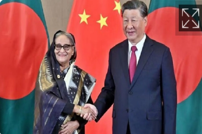 চীনের প্রেসিডেন্টের সঙ্গে প্রধানমন্ত্রীর বৈঠক