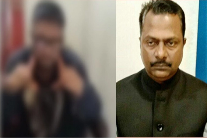 আওয়ামী লীগ নেতাকে জুতার মালা পরিয়ে ভিডিও ধারণ