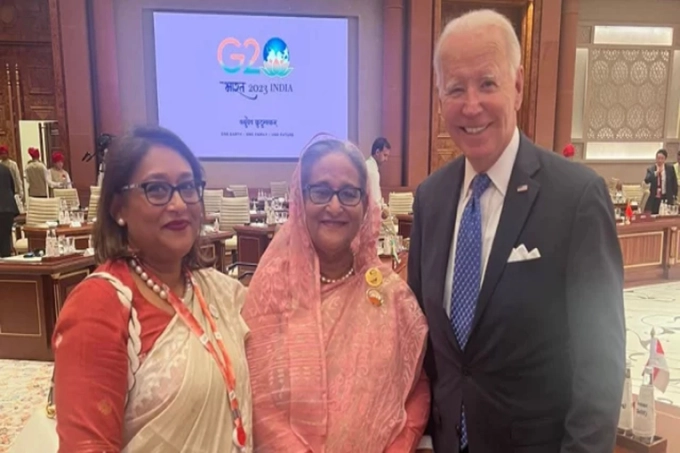 বাইডেনকে বাংলাদেশ সফরের আমন্ত্রণ জানিয়েছেন প্রধানমন্ত্রী