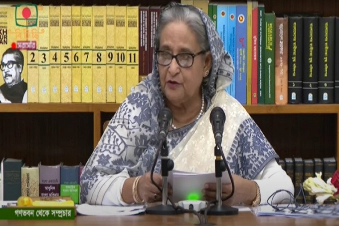 নির্বাচন যথাসময় হবে, কারও চোখ রাঙানিতে থেমে থাকবে না: প্রধানমন্ত্রী