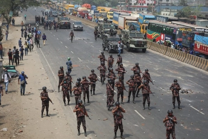 দেশে ২৩৫ প্লাটুন বিজিবি মোতায়েন
