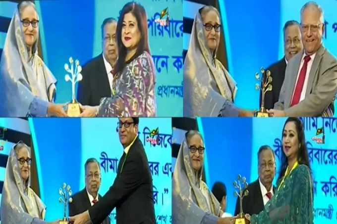 বীমা দাবি পরিশোধে পুরস্কার পেল শেয়ারবাজারের চার কোম্পানি