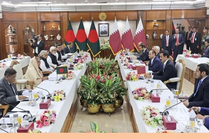 কাতারের সঙ্গে পাঁচটি চুক্তি ও পাঁচটি সমঝোতা স্মারক সই